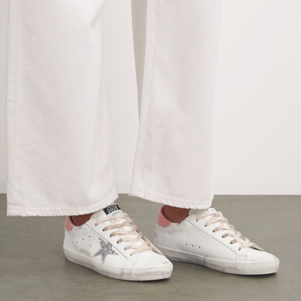 GOLDEN GOOSE
Leather Croc-Embossed Super-Star Sneakers - Picture 4 of 8